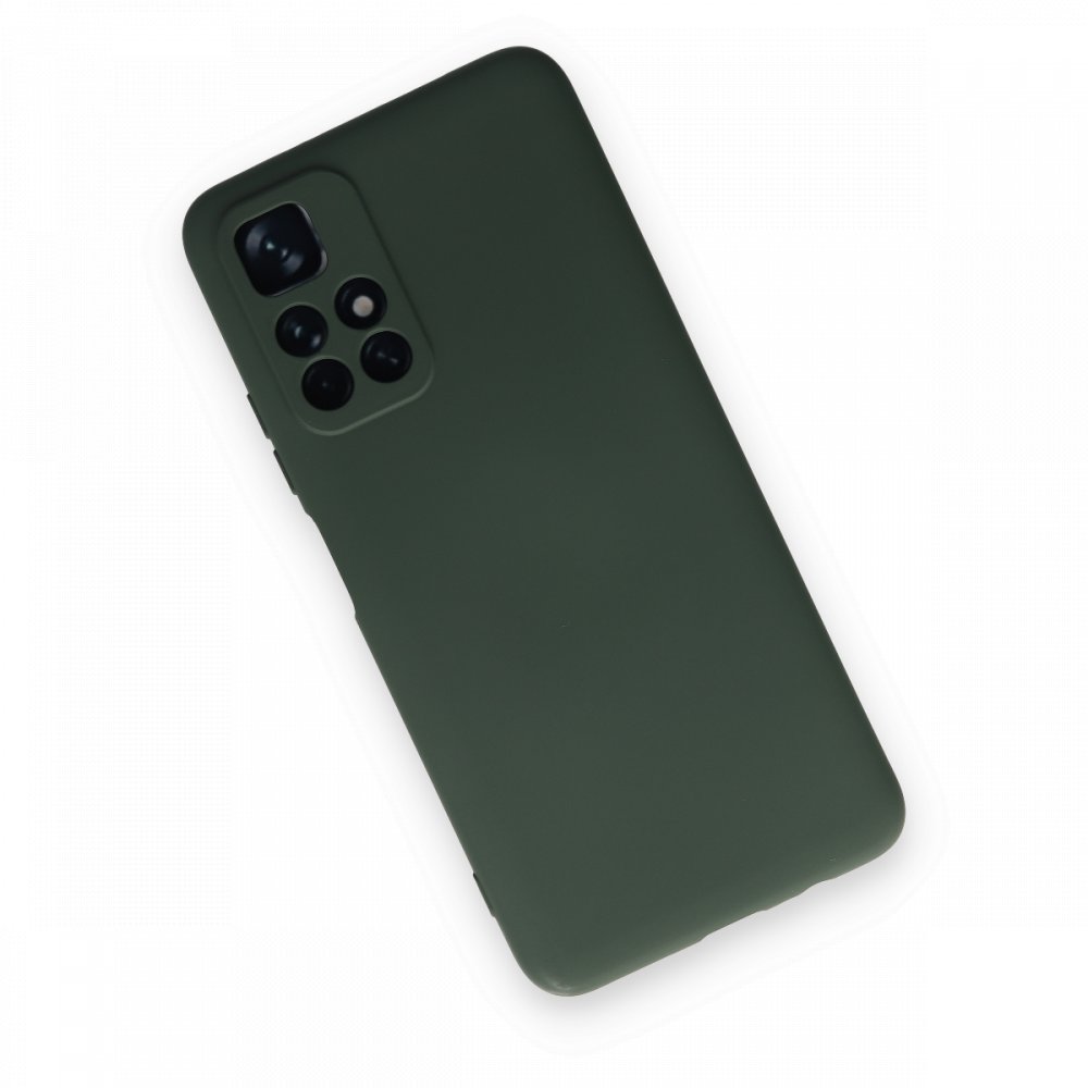 Newface Xiaomi Poco M4 Pro 5G Kılıf Nano içi Kadife Silikon - Koyu Yeşil