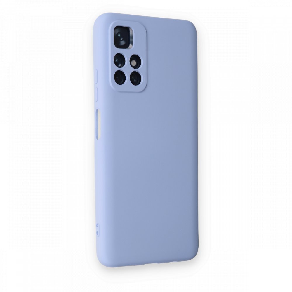 Newface Xiaomi Poco M4 Pro 5G Kılıf Nano içi Kadife Silikon - Lila