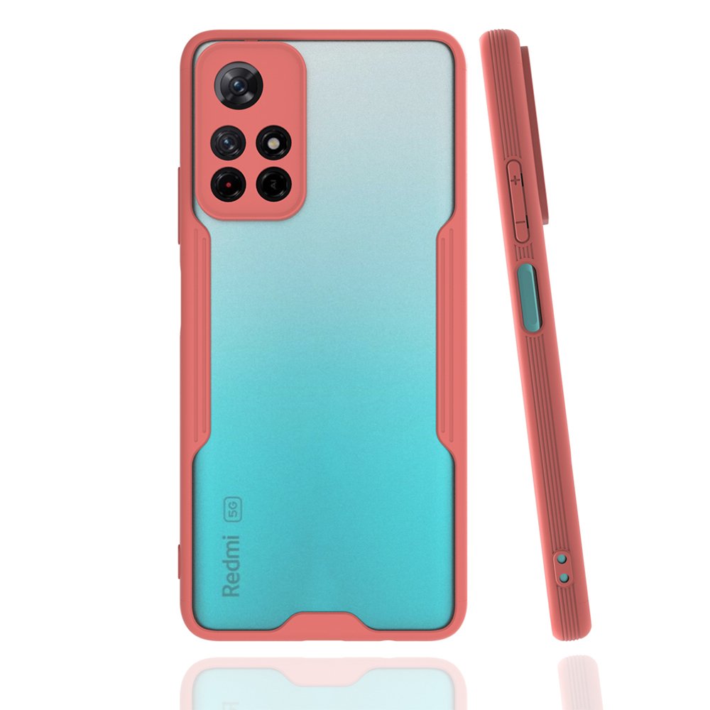 Newface Xiaomi Redmi Note 11T Kılıf Platin Silikon - Pembe