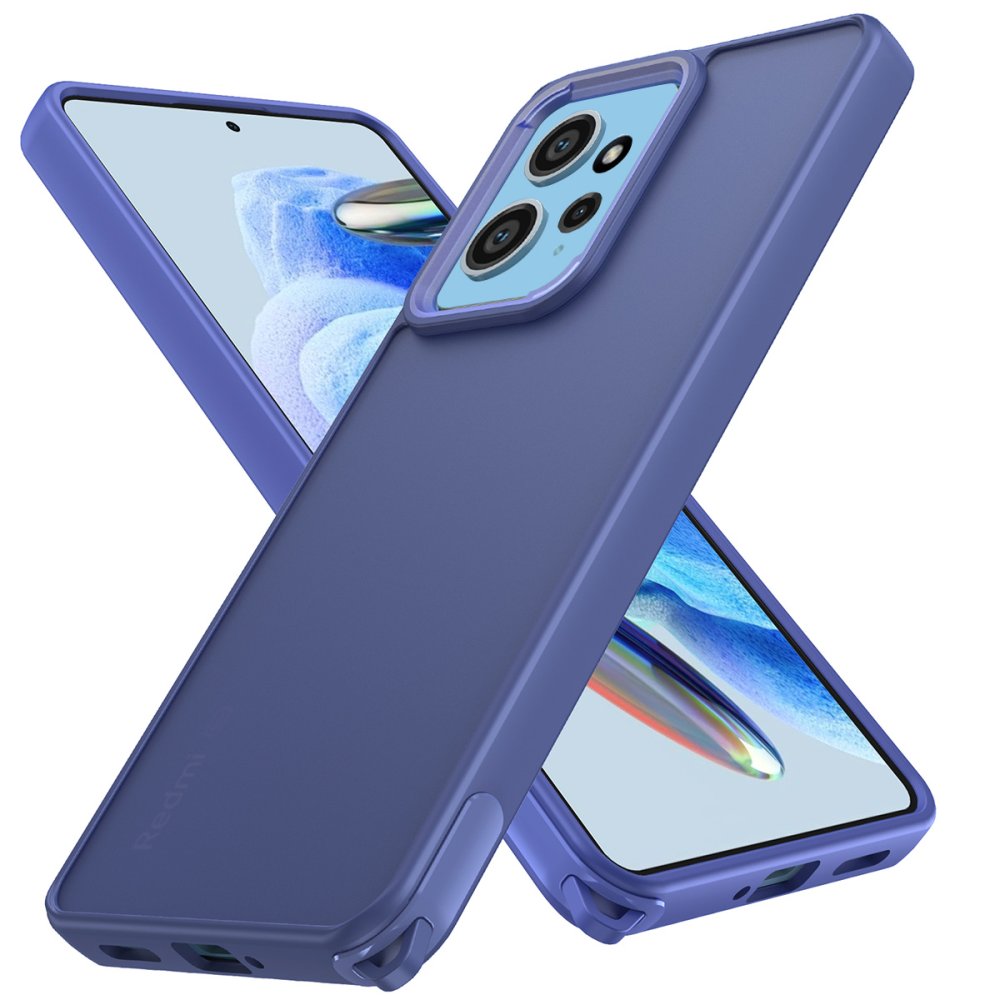 Newface Xiaomi Redmi Note 12 4G Kılıf Elegant Kapak - Açık Mavi