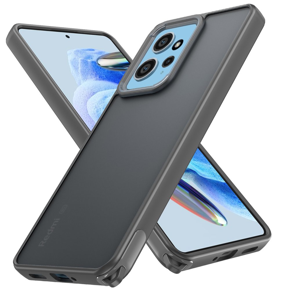 Newface Xiaomi Redmi Note 12 4G Kılıf Elegant Kapak - Titan Gri