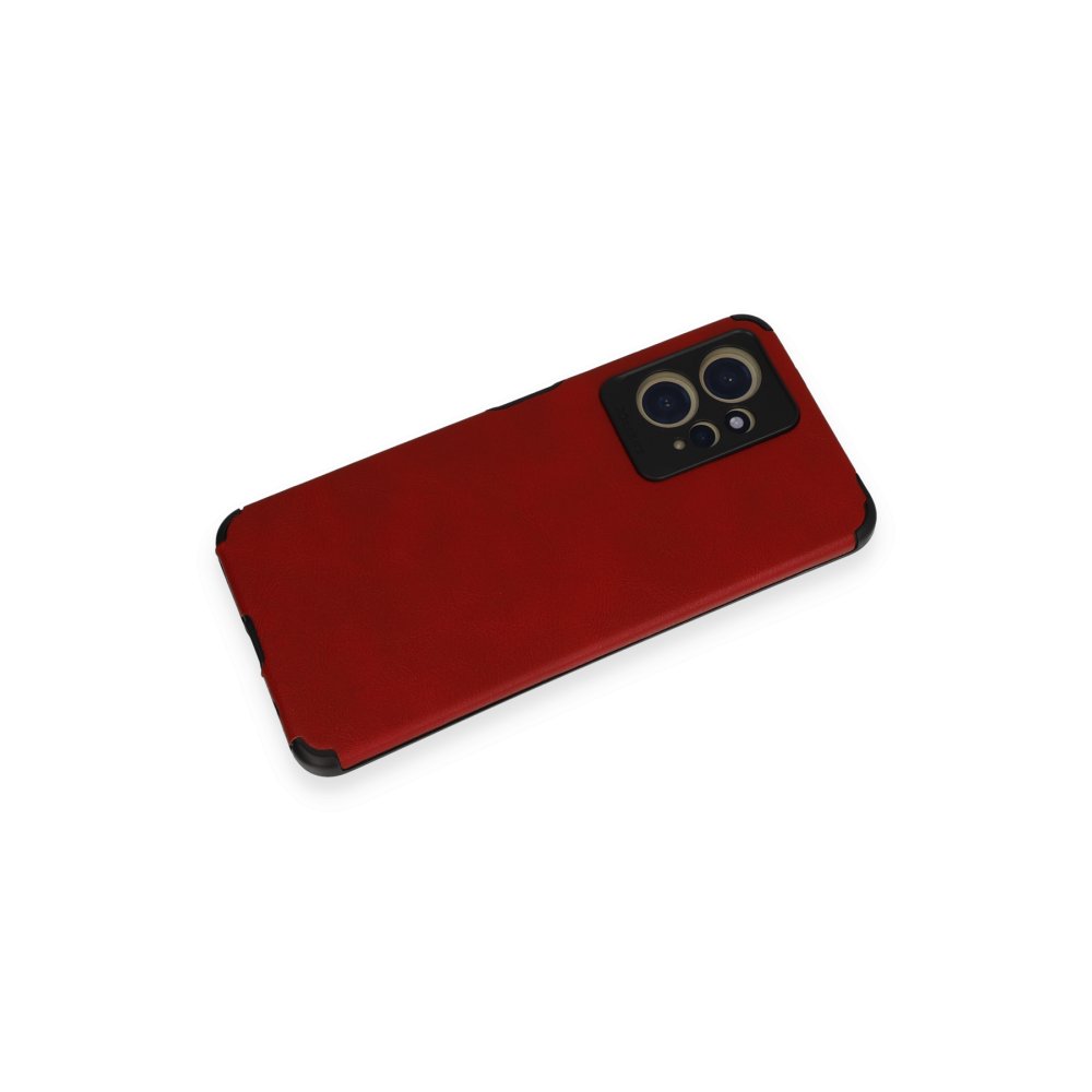 Newface Xiaomi Redmi Note 12 4G Kılıf Loop Deri Silikon - Kırmızı