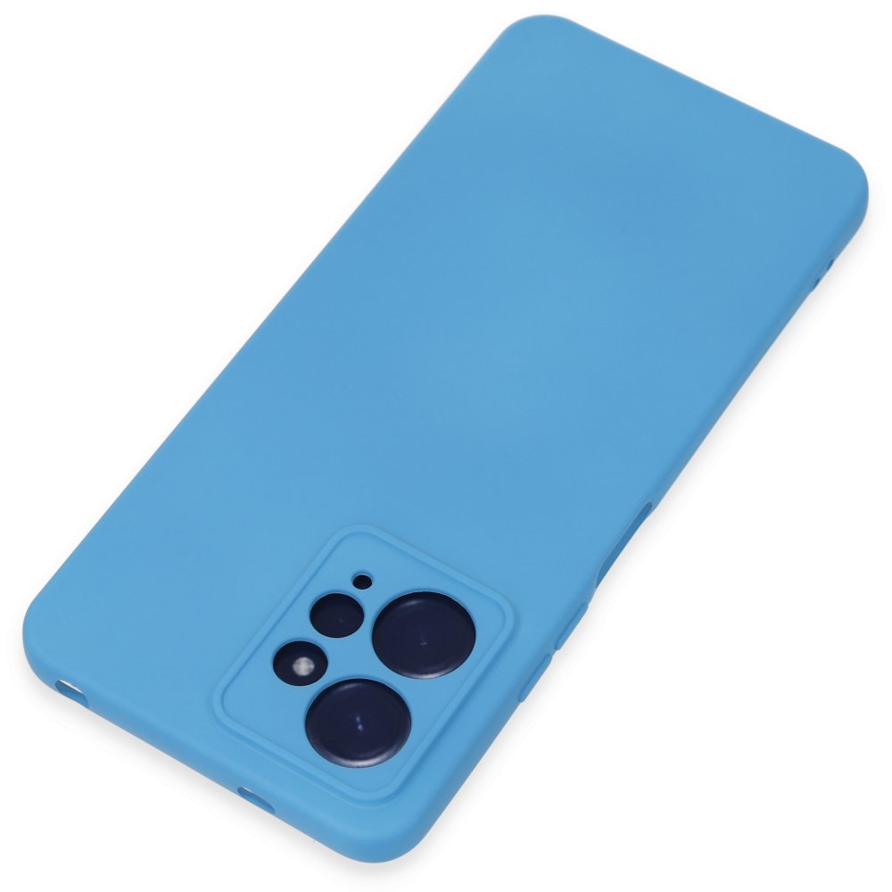 Newface Xiaomi Redmi Note 12 4G Kılıf Nano içi Kadife Silikon - Mavi