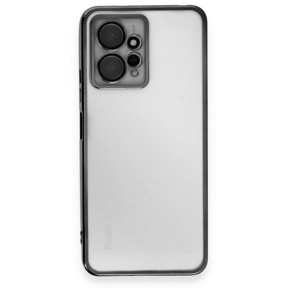 Newface Xiaomi Redmi Note 12 4G Kılıf Razer Lensli Silikon - Siyah