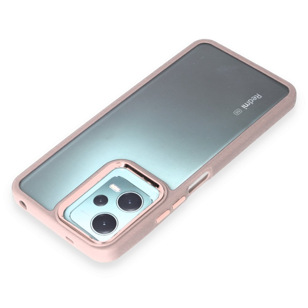 Newface Xiaomi Redmi Note 12 5G Kılıf Dora Kapak - Pudra