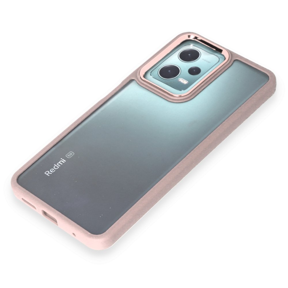 Newface Xiaomi Redmi Note 12 5G Kılıf Dora Kapak - Pudra