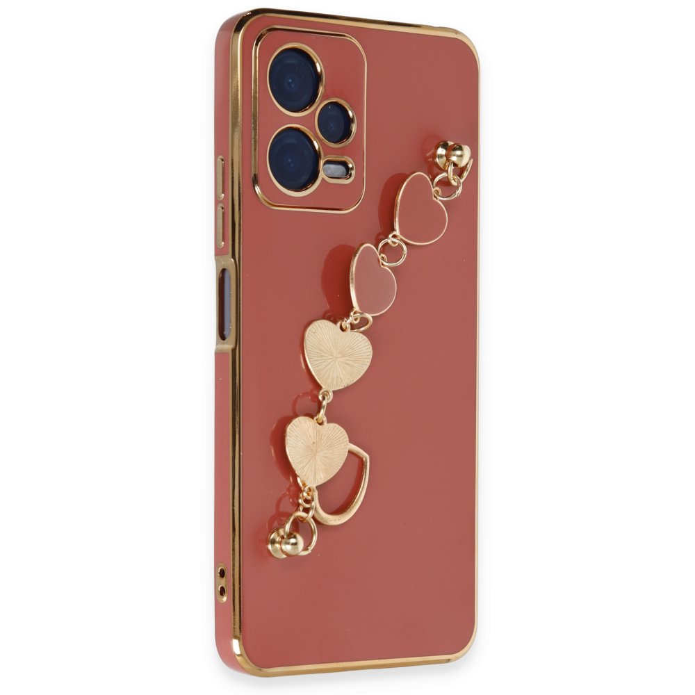 Newface Xiaomi Redmi Note 12 5G Kılıf Esila Silikon - Kırmızı