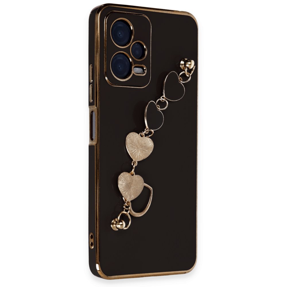 Newface Xiaomi Redmi Note 12 5G Kılıf Esila Silikon - Siyah
