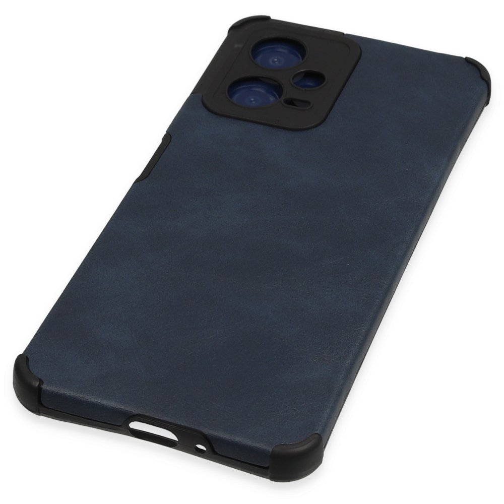 Newface Xiaomi Redmi Note 12 5G Kılıf Loop Deri Silikon - Lacivert