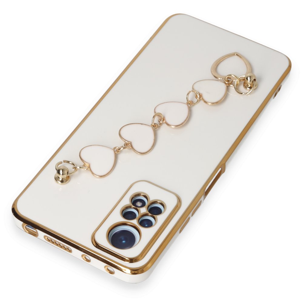 Newface Xiaomi Redmi Note 12 Pro 4G Kılıf Esila Silikon - Beyaz