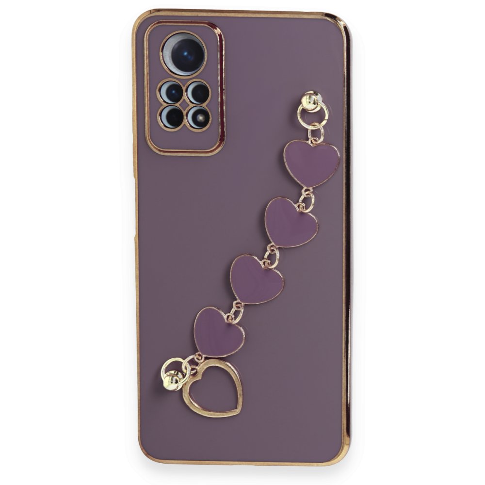 Newface Xiaomi Redmi Note 12 Pro 4G Kılıf Esila Silikon - Mor