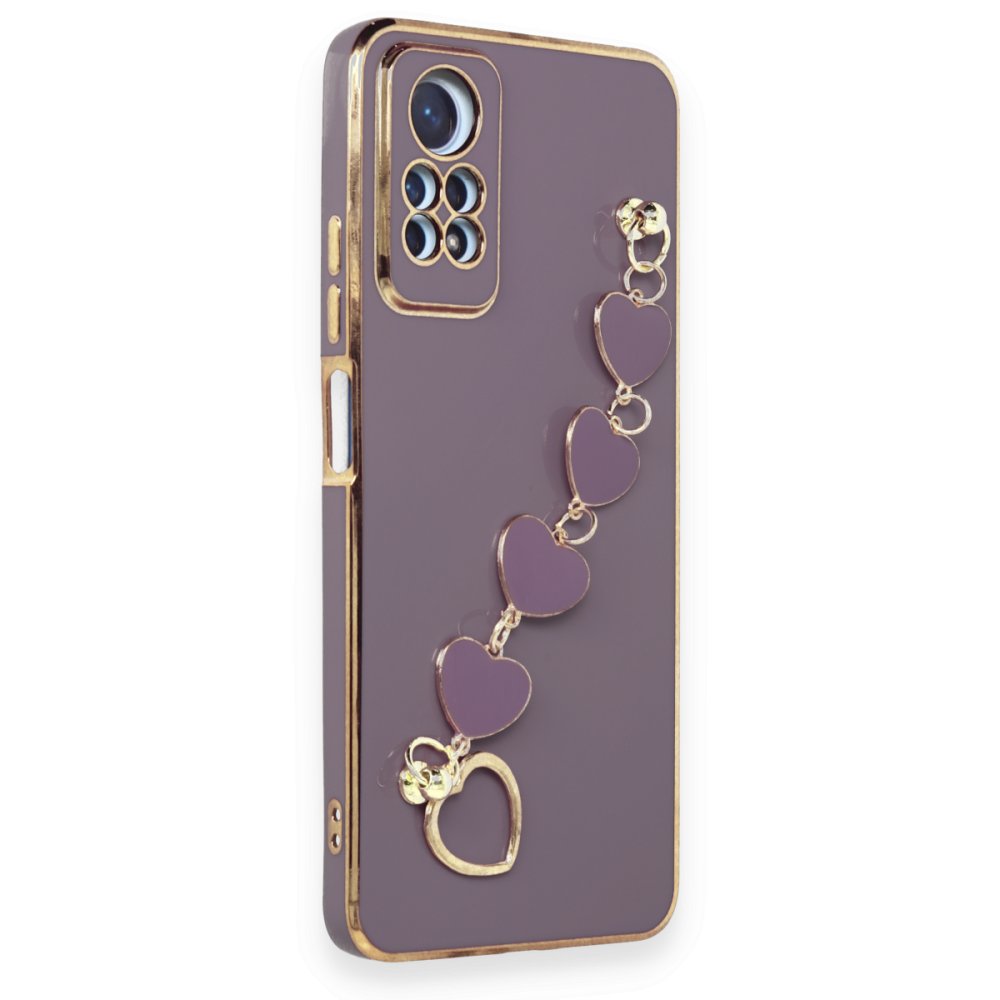 Newface Xiaomi Redmi Note 12 Pro 4G Kılıf Esila Silikon - Mor