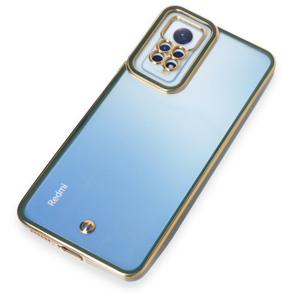 Newface Xiaomi Redmi Note 12 Pro 4G Kılıf Liva Lens Silikon - Yeşil