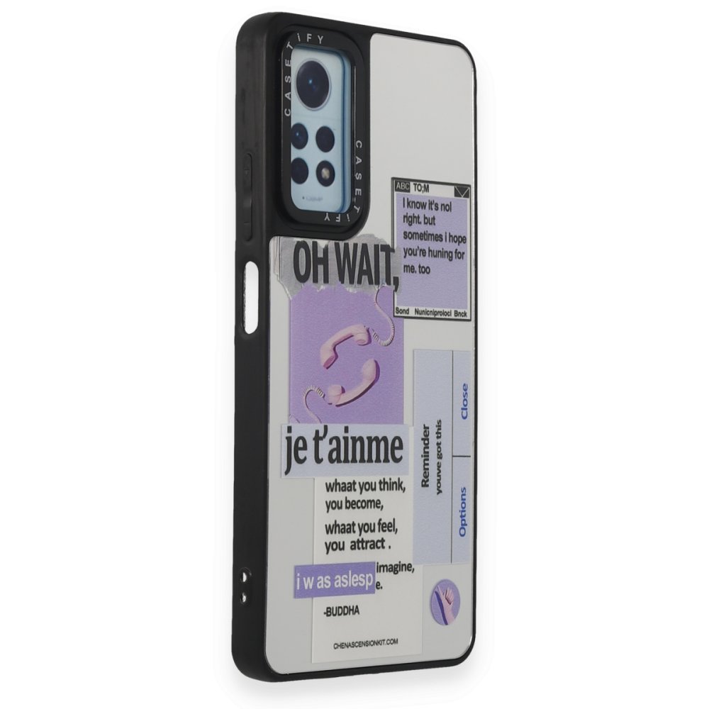 Newface Xiaomi Redmi Note 12 Pro 4G Kılıf Mirror Desenli Kapak - Mirror - 4