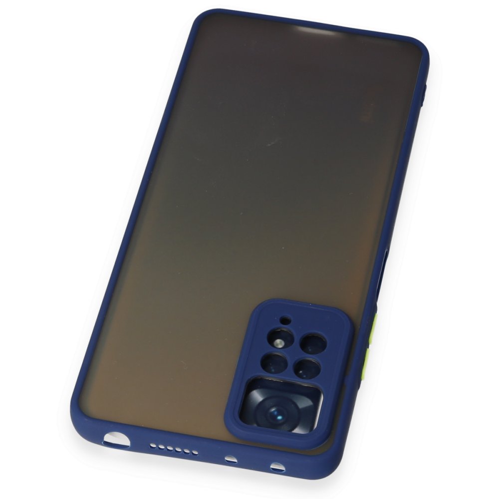 Newface Xiaomi Redmi Note 12 Pro 4G Kılıf Montreal Silikon Kapak - Lacivert