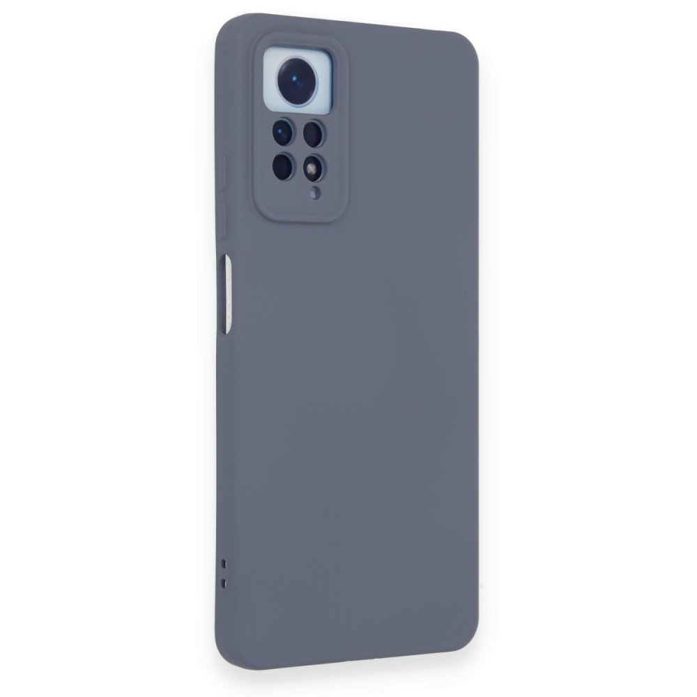 Newface Xiaomi Redmi Note 12 Pro 4G Kılıf Nano içi Kadife Silikon - Gri