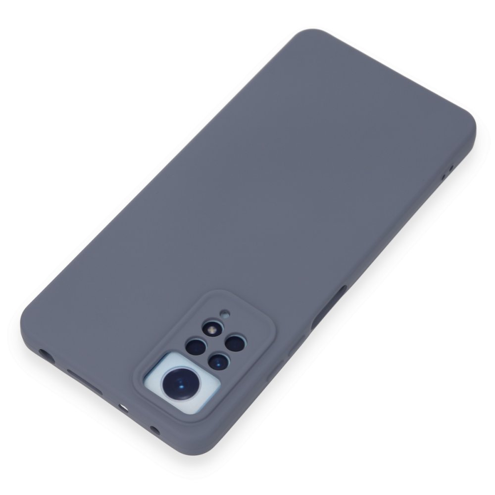 Newface Xiaomi Redmi Note 12 Pro 4G Kılıf Nano içi Kadife Silikon - Gri