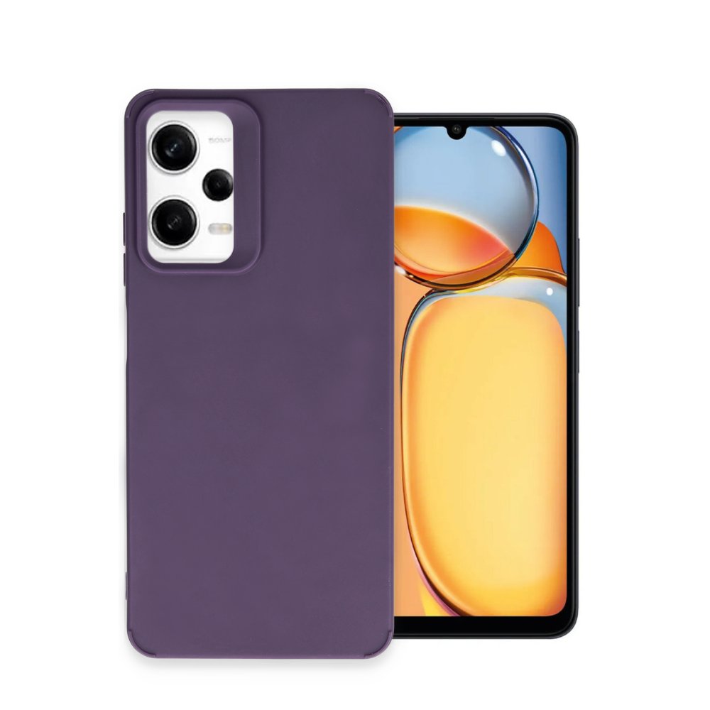 Newface Xiaomi Redmi Note 12 Pro 4G Kılıf Petro Silikon - Mürdüm