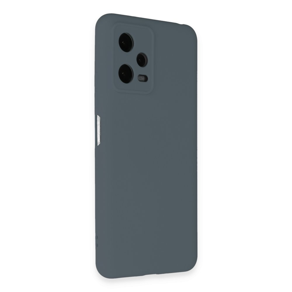 Newface Xiaomi Redmi Note 12 Pro 5G Kılıf Nano içi Kadife Silikon - Gri