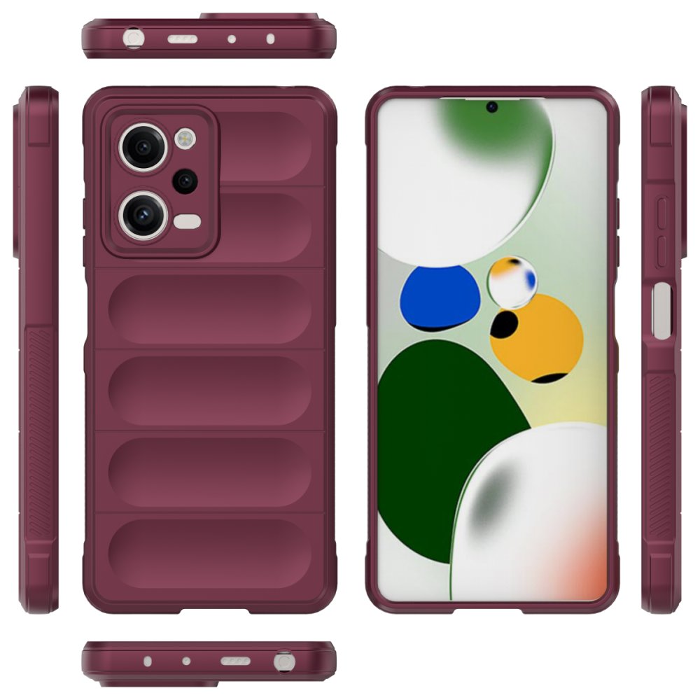 Newface Xiaomi Redmi Note 12 Pro 5G Kılıf Optimum Silikon - Bordo