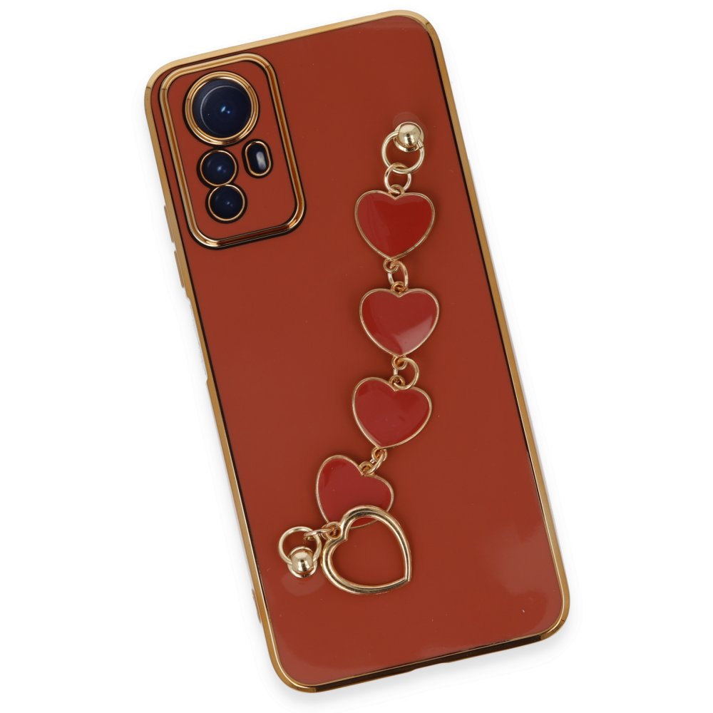 Newface Xiaomi Redmi Note 12S Kılıf Esila Silikon - Kırmızı