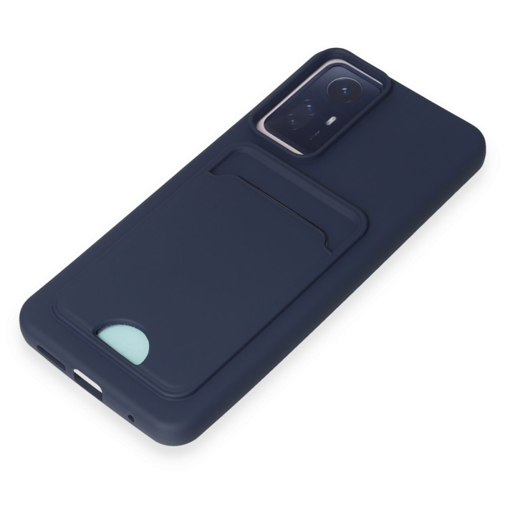 Newface Xiaomi Redmi Note 12S Kılıf Kelvin Kartvizitli Silikon - Lacivert
