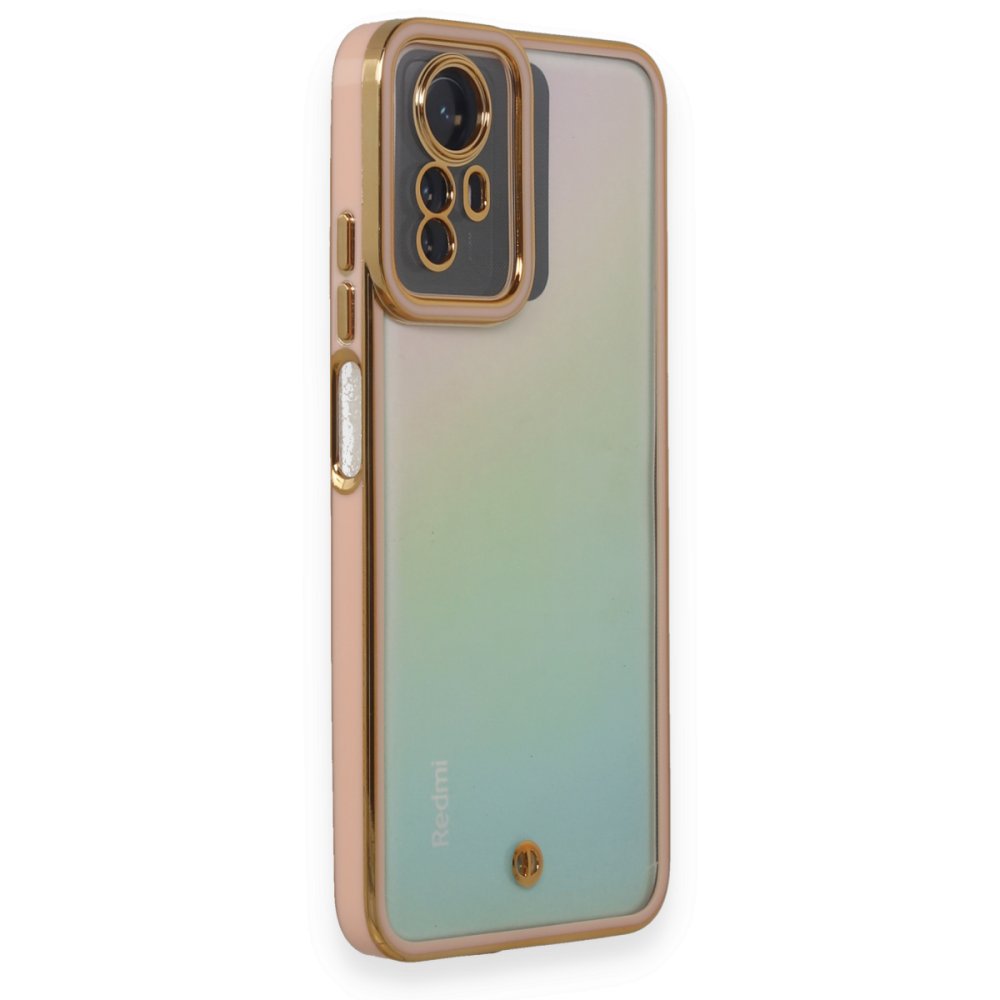 Newface Xiaomi Redmi Note 12S Kılıf Liva Lens Silikon - Pudra