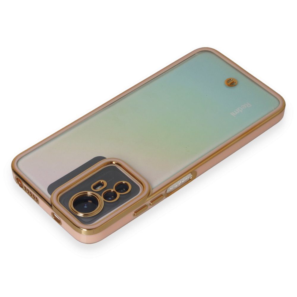 Newface Xiaomi Redmi Note 12S Kılıf Liva Lens Silikon - Pudra