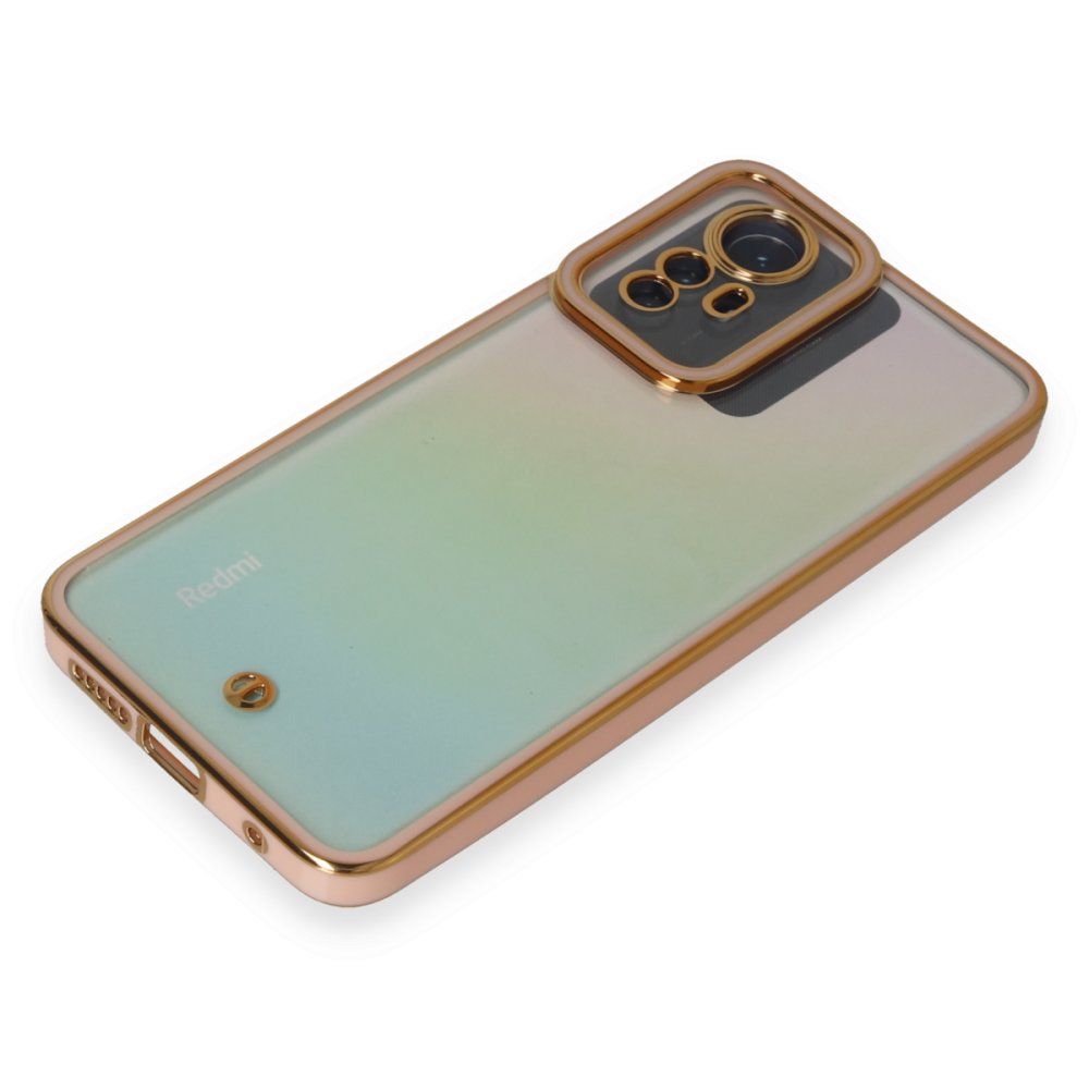 Newface Xiaomi Redmi Note 12S Kılıf Liva Lens Silikon - Pudra