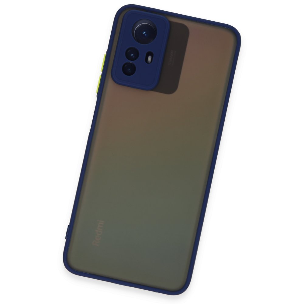 Newface Xiaomi Redmi Note 12S Kılıf Montreal Silikon Kapak - Lacivert