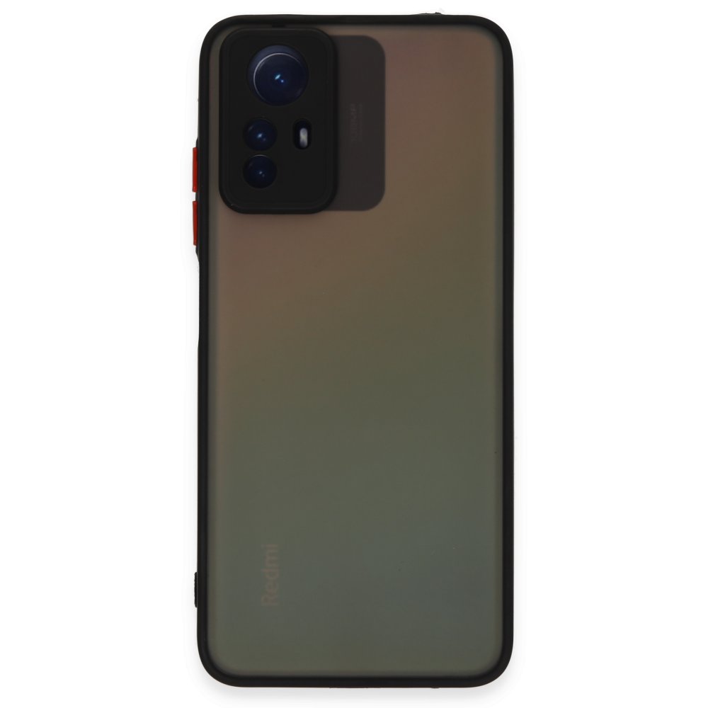 Newface Xiaomi Redmi Note 12S Kılıf Montreal Silikon Kapak - Siyah