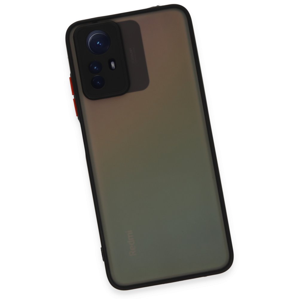 Newface Xiaomi Redmi Note 12S Kılıf Montreal Silikon Kapak - Siyah