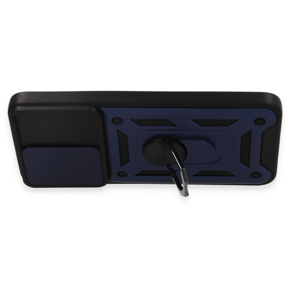 Newface Xiaomi Redmi Note 12S Kılıf Pars Lens Yüzüklü Silikon - Lacivert