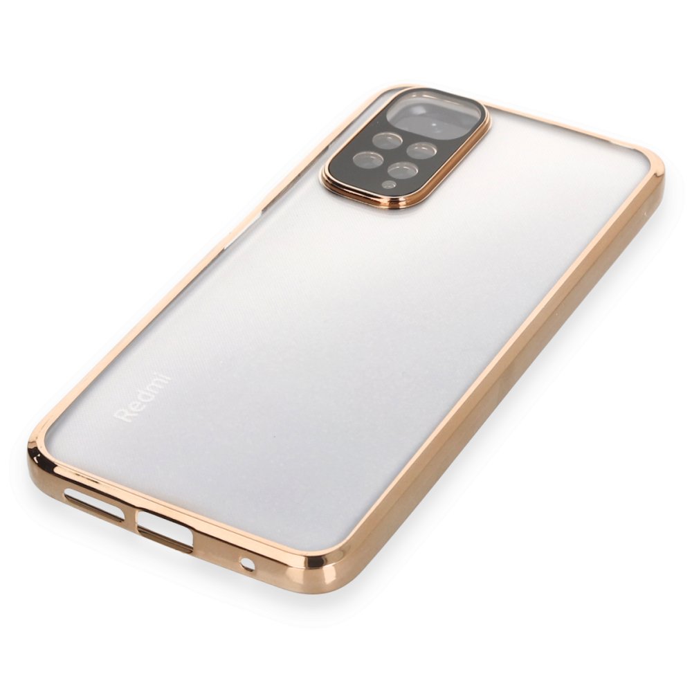 Newface Xiaomi Redmi Note 12S Kılıf Razer Lensli Silikon - Gold