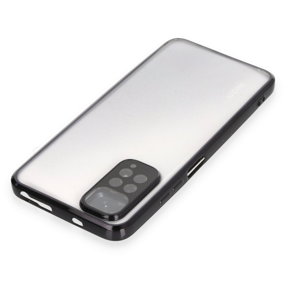 Newface Xiaomi Redmi Note 12S Kılıf Razer Lensli Silikon - Siyah