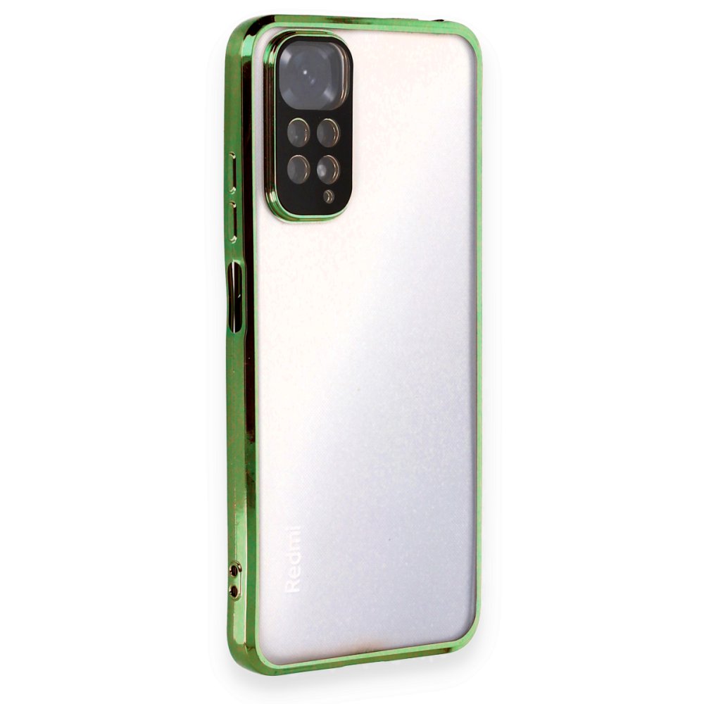 Newface Xiaomi Redmi Note 12S Kılıf Razer Lensli Silikon - Yeşil