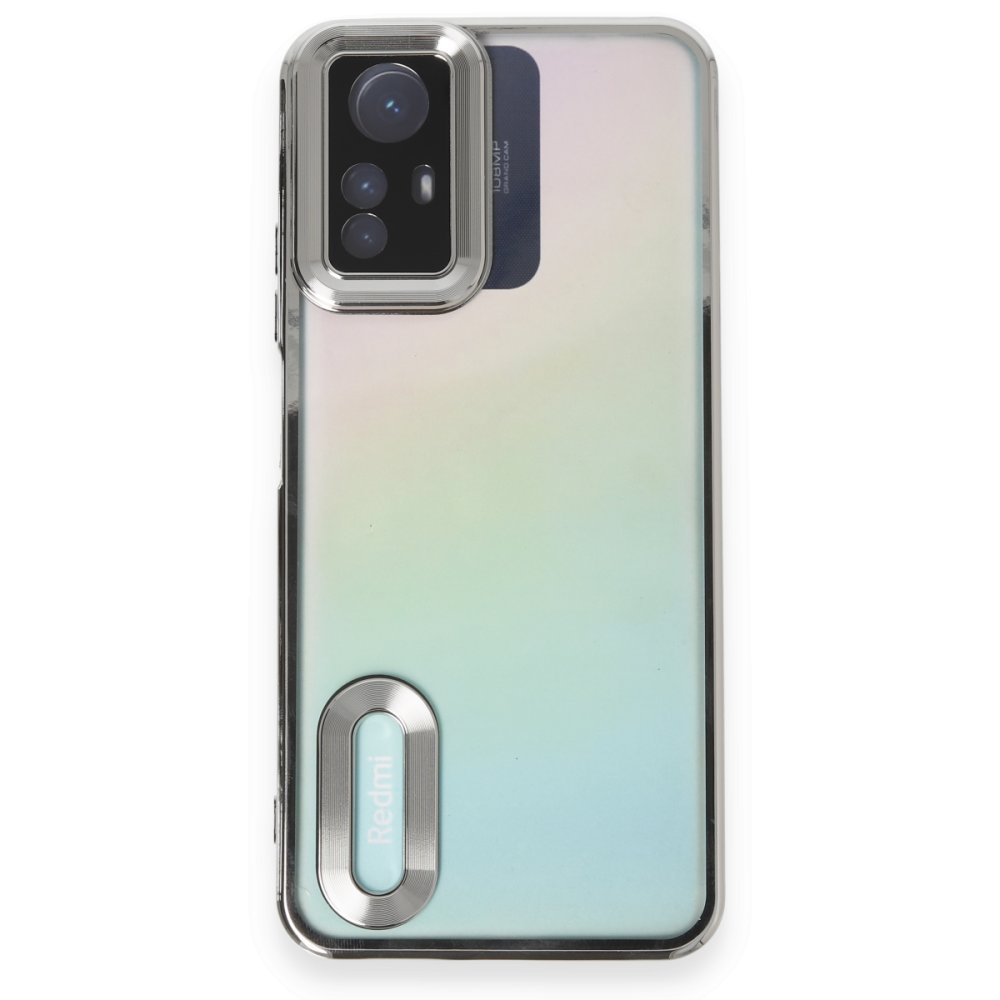 Newface Xiaomi Redmi Note 12S Kılıf Slot Silikon - Gümüş