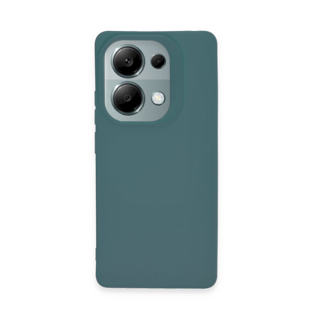 Newface Xiaomi Redmi Note 13 4G Kılıf Petro Silikon - Koyu Yeşil