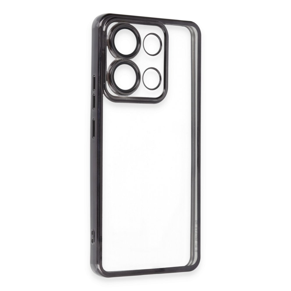 Newface Xiaomi Redmi Note 13 4G Kılıf Razer Lensli Silikon - Siyah