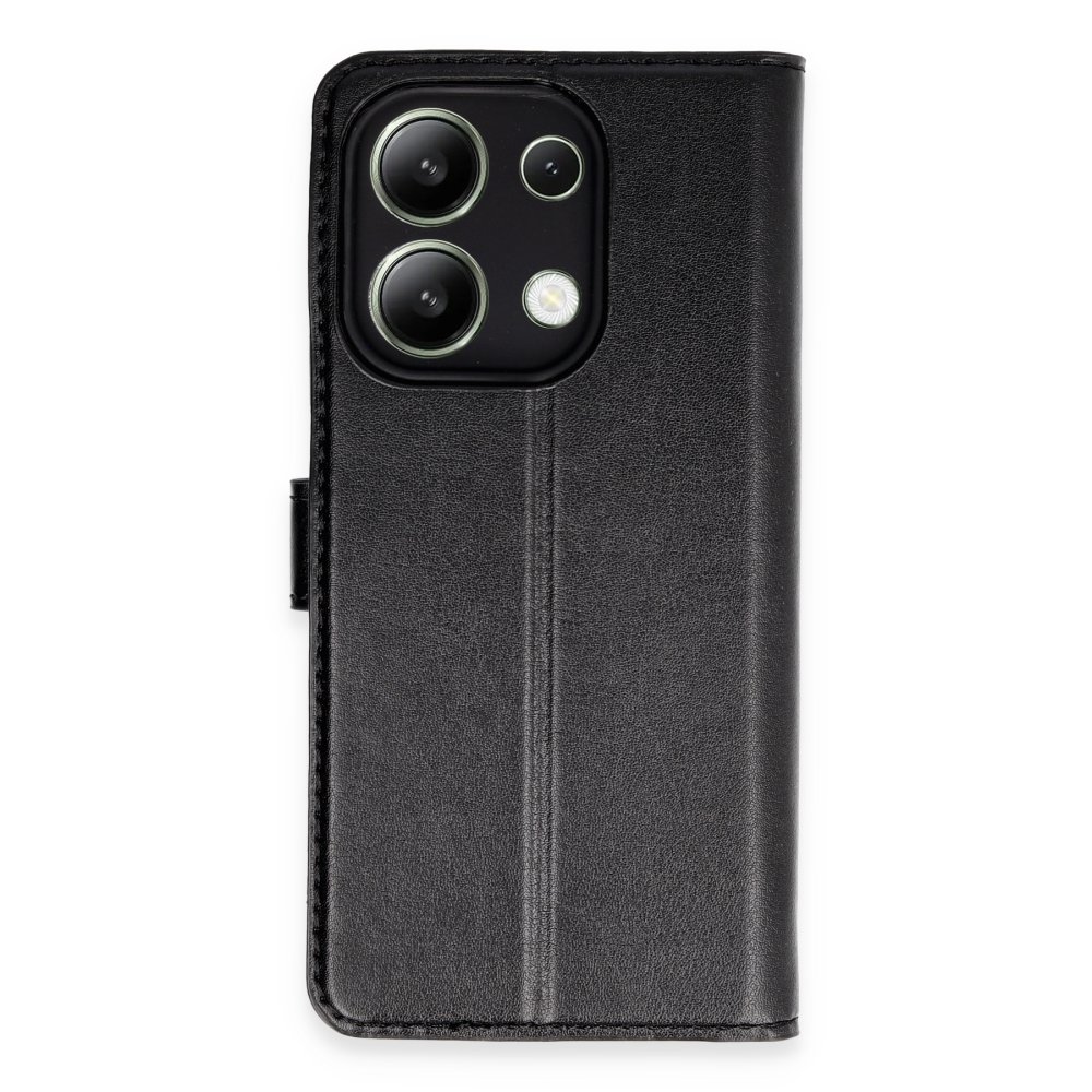 Newface Xiaomi Redmi Note 13 4G Kılıf Trend S Plus Kapaklı Kılıf - Siyah