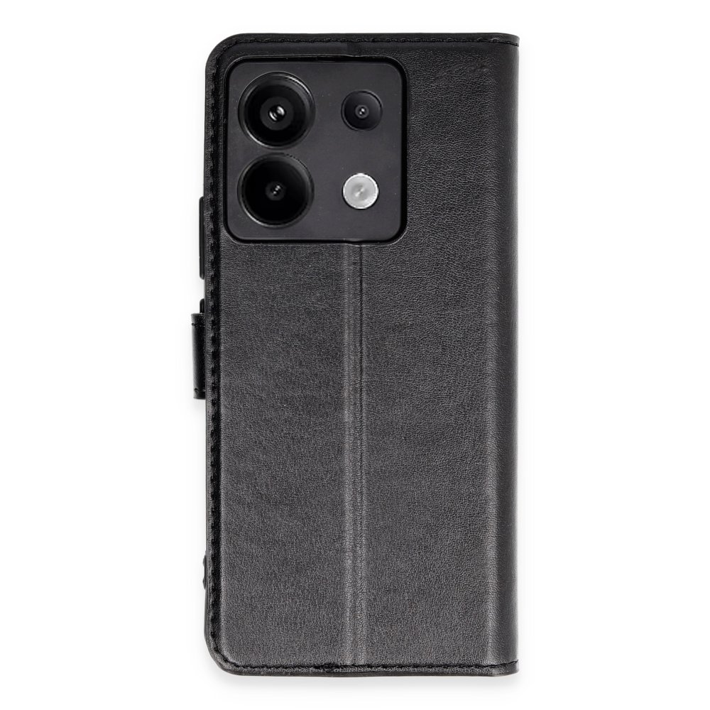 Newface Xiaomi Redmi Note 13 5G Kılıf Trend S Plus Kapaklı Kılıf - Siyah