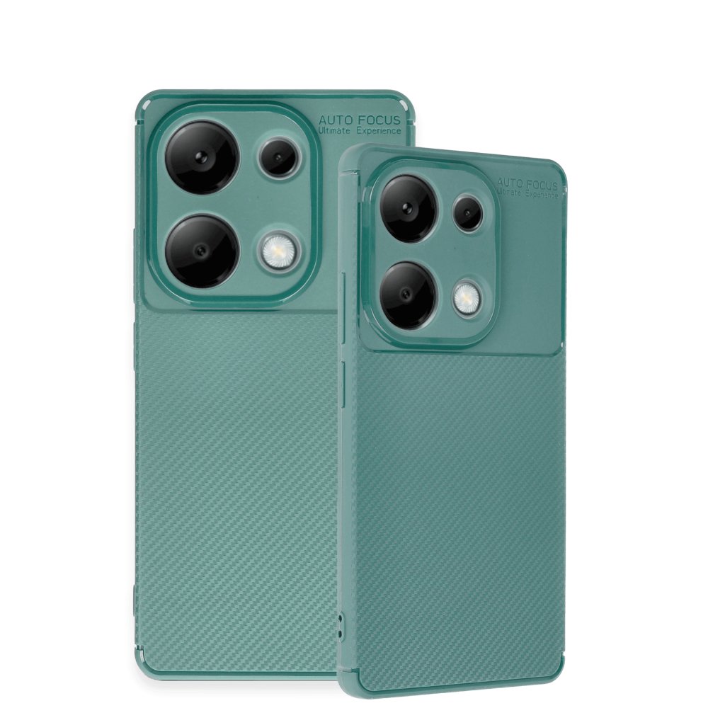 Newface Xiaomi Redmi Note 13 Pro 4G Kılıf Auto Focus Karbon Kapak - Koyu Yeşil