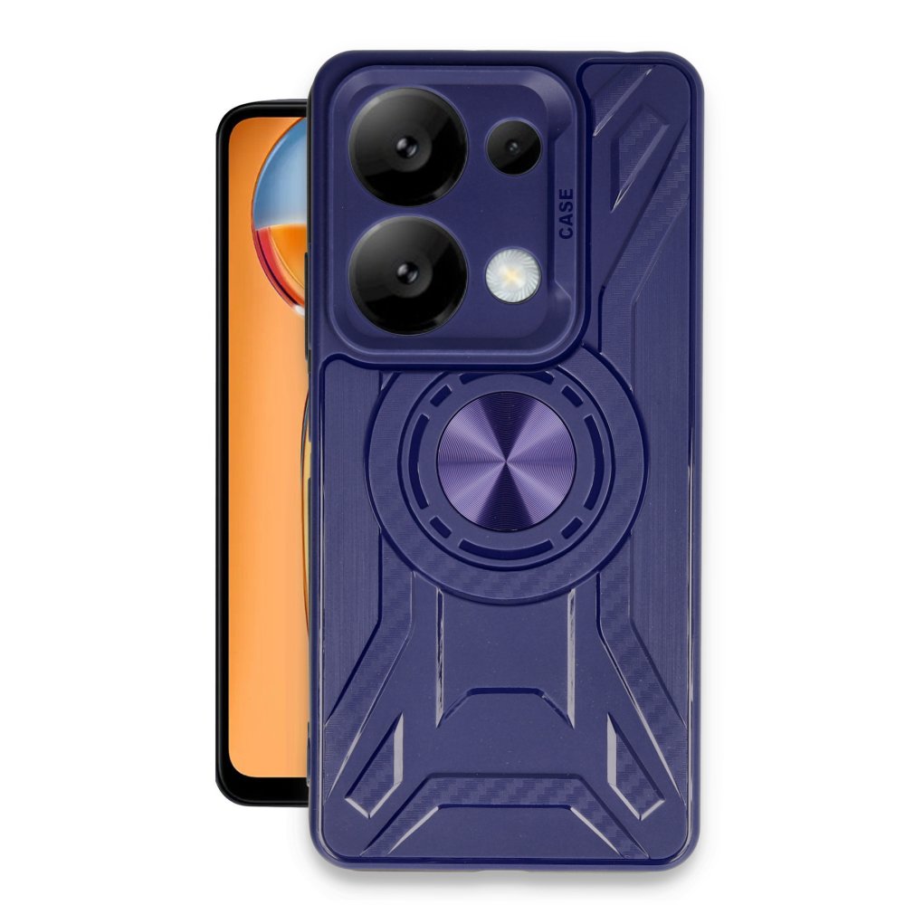 Newface Xiaomi Redmi Note 13 Pro 4G Kılıf Lincoln Silikon - Lacivert