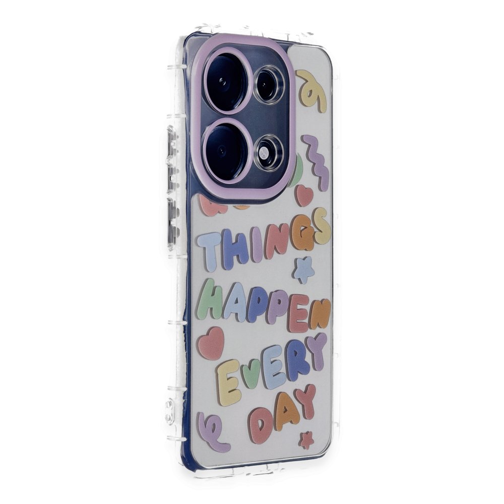 Newface Xiaomi Redmi Note 13 Pro 4G Kılıf Reflexion Desenli Kapak - Desen 7