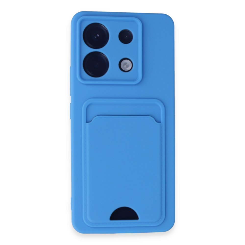 Newface Xiaomi Redmi Note 13 Pro 5G Kılıf Kelvin Kartvizitli Silikon - Mavi