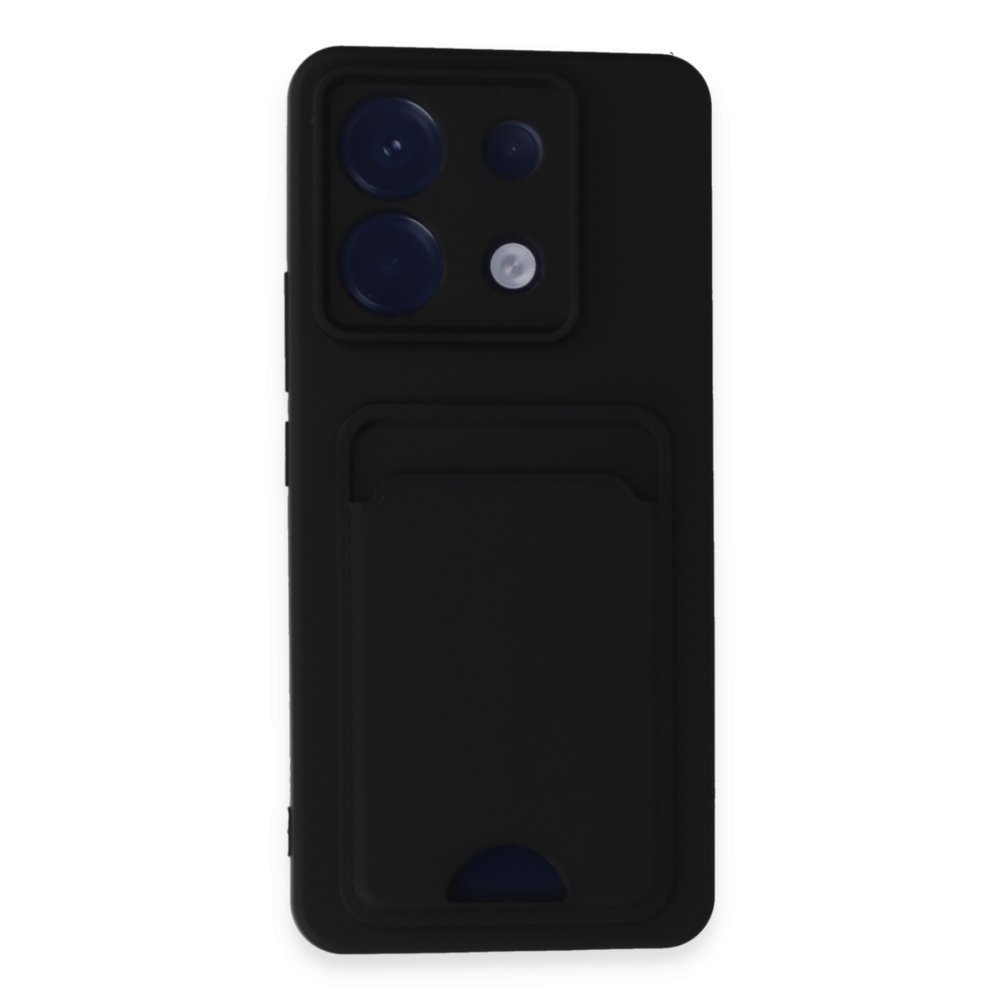 Newface Xiaomi Redmi Note 13 Pro 5G Kılıf Kelvin Kartvizitli Silikon - Siyah