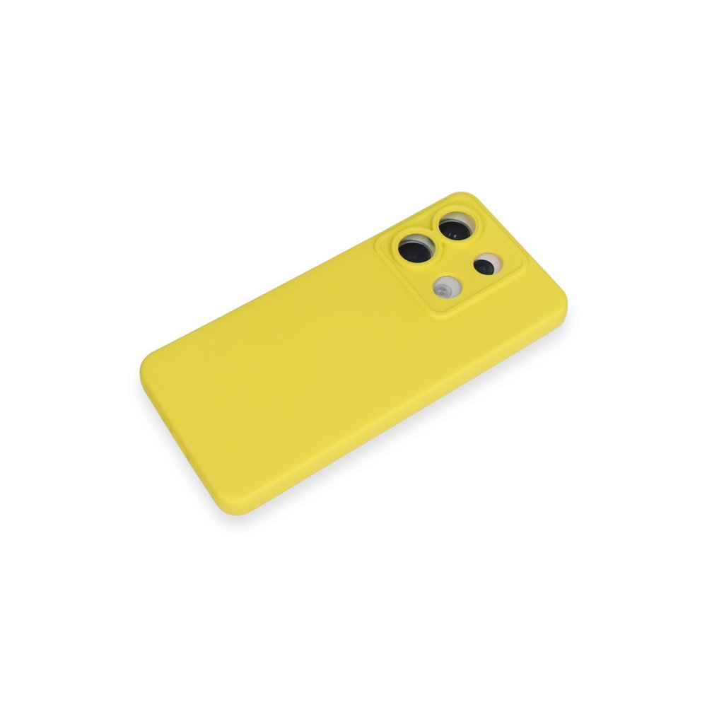 Newface Xiaomi Redmi Note 13 Pro 5G Kılıf Nano içi Kadife Silikon - Sarı