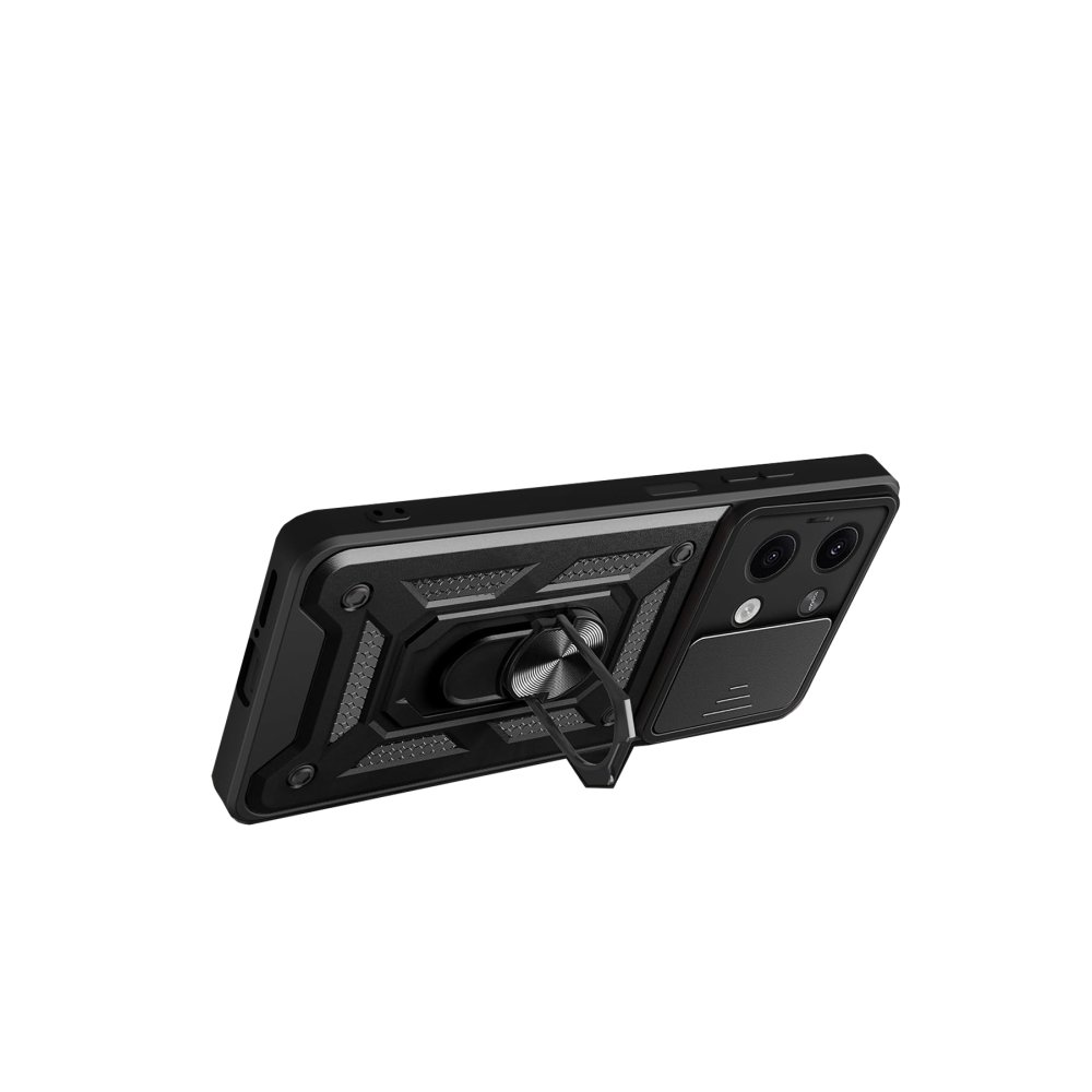 Newface Xiaomi Redmi Note 13 Pro 5G Kılıf Pars Lens Yüzüklü Silikon - Gold