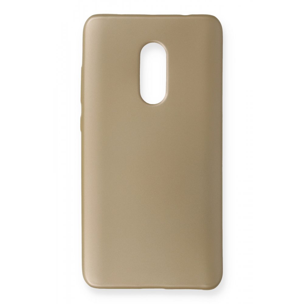 Newface Xiaomi Redmi Note 4 Kılıf First Silikon - Gold