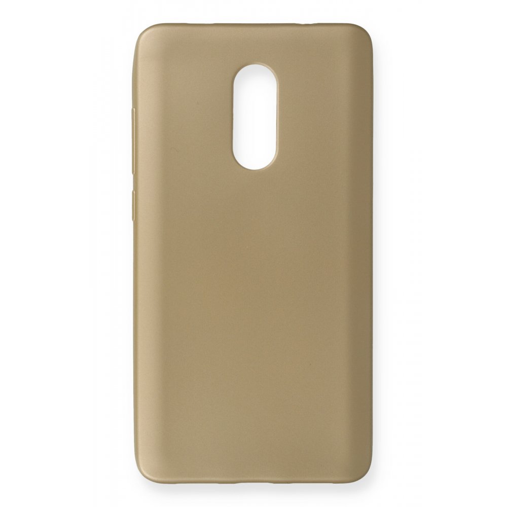 Newface Xiaomi Redmi Note 4X Kılıf First Silikon - Gold